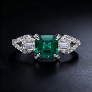 Are You Ready to Shine in Fashion Jewelry This Fall 2025? 1 Zambian Emerald Jewelry Set 4ct earrings, 3ct necklace, 2ct ring_6